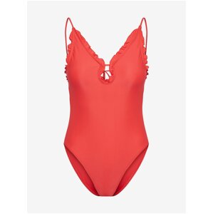 Red Women's One-Piece Swimsuit Pieces Blua - Women's