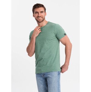Ombre Men's t-shirt with decorative confetti effect - green