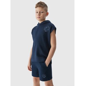 Boys' 4F Hooded Sweatshirt - Dark Blue
