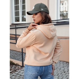Bluza damska BASIC z kapturem kamelowa Dstreet