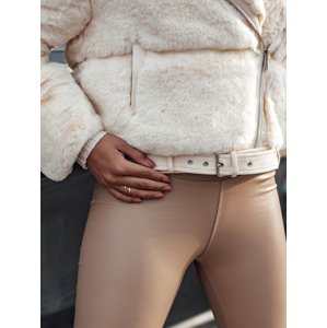 Women's winter fur jacket SAVARA beige Dstreet