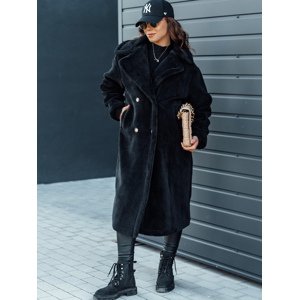 Women's winter coat LUXERII long fur black Dstreet