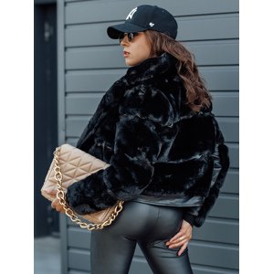 Women's winter fur jacket SAVARA black Dstreet