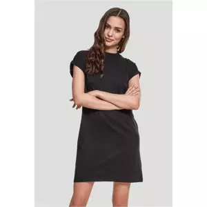 Women's Turtle Extended Shoulder Dress - Black