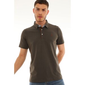 T8582 DEWBERRY MEN'S T-SHIRT-KHAKI