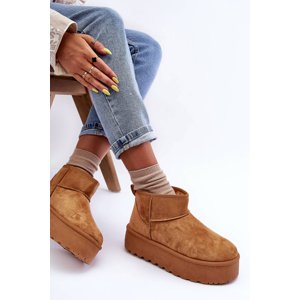 FD1 Brown Corcoran Suede Snow Boots On Platform