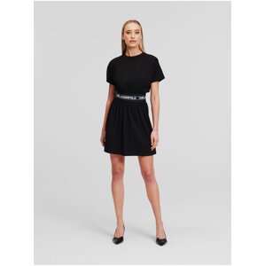 Black women's dress KARL LAGERFELD Logo - Women's