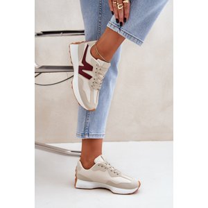 PS1 Women's Sports Shoes Sneakers Beige-Red Britma
