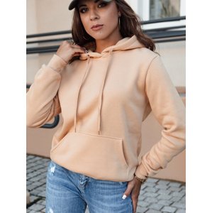 Bluza damska BASIC z kapturem kamelowa Dstreet
