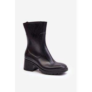 Boto Women's Matte Boots Botki On Heel Black Bertaida