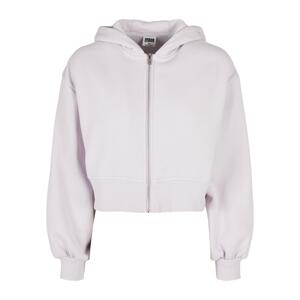 Women's Short Oversized Zipper Jacket softlilac