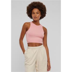Women's Cropped Rib Top - Pink