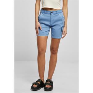 Women's high-waisted cargo shorts horizontblue