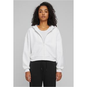 Women's Cozy Short Zip Sweatshirt White