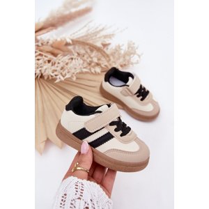 Boto Sports Shoes Sneakers Kids With Velcro Beige Adelina
