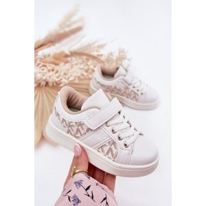 Boto Sports Shoes Sneakers for Children from Eco Leather White-Beige Anelisa