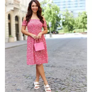 Gemre Red floral Spanish dress Levada