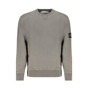 CALVIN KLEIN MEN'S GREEN ZIPLESS SWEATSHIRT