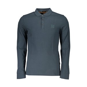 HUGO BOSS MEN'S GREEN LONG SLEEVED POLO SHIRT