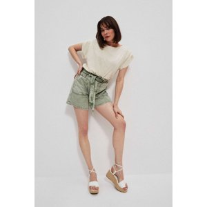 Marisse Paperbag Denim Shorts L-Sh-3713 Cold Brown