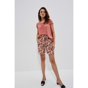 Marisse Cotton Floral Shorts L-Sh-3728 L.Terra Cotta