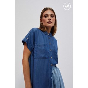 Marisse Women's Shirt L-Ko-4008 Dark Blue