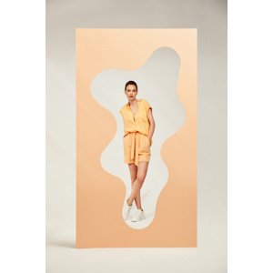 Marisse Women's Shorts L-Sh-4001 Peach