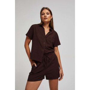 Marisse Women's Shorts L-Sh-4012 D.Oak