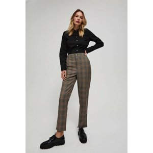 Marisse Gray Checkered Trousers