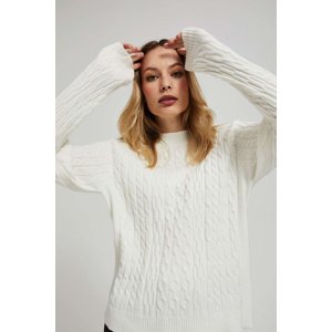 Marisse Sweater With Decorative Weave