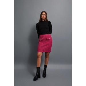 Marisse Pink Tweed Skirt