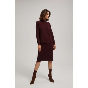 Marisse Fitted Knitted Chestnut Skirt