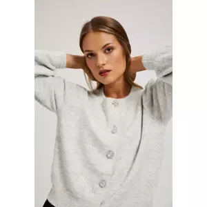Marisse Cardigan With Decorative Buttons