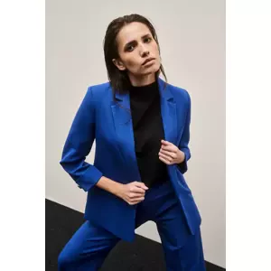 Marisse Smooth Jacket With 3/4 Sleeves, Blue