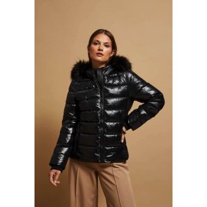 Marisse Quilted Jacket With A Fur Hood