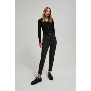 Marisse Black Checkered Trousers
