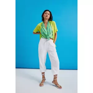 Marisse Women's Trousers L-Sp-4323 White
