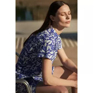 Marisse Women's Shirt L-Ko-4348 L.Navy