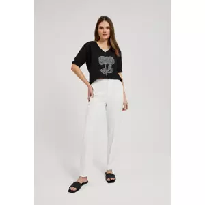 Marisse Women's Trousers L-Sp-4313 Off White