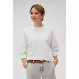 Marisse Women's Sweatshirt L-Bl-4614 Off White