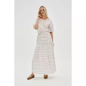 Marisse Cotton Maxi Skirt White