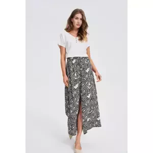 Marisse Black Viscose Skirt