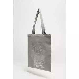 Marisse Gray Printed Shopper Bag