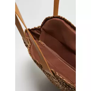 Marisse Round Brown Bag
