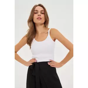 Marisse White Cotton Top