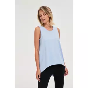 Marisse Asymmetrical Blue Top