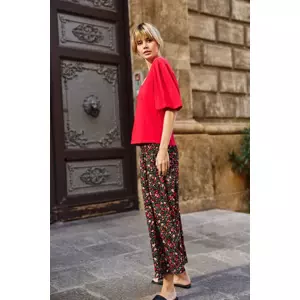 Marisse Red Cotton Blouse