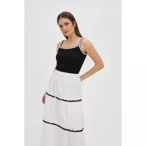 Marisse Black Cotton Top