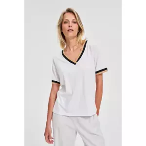 Marisse White Cotton Blouse