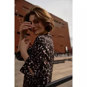 Marisse Brown Viscose Shirt